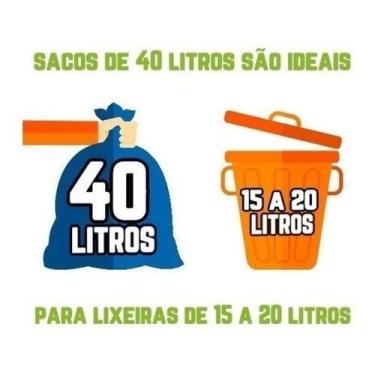 Imagem de Kit Saco De Lixo 1.000un 40l Preto Reforçado - HIGIPACK