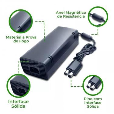 Imagem de Fonte Compátivel de videogame Slim  - Cmark