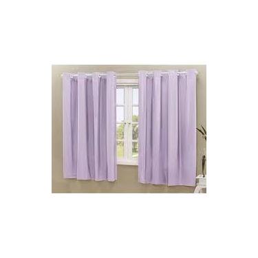 Imagem de Cortina Blackout pvc Lilas corta luz 100% 280 x 1.60 + Varão - Vigui