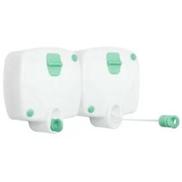 Imagem de Varal de Parede Secalux Rotoflex Retrátil Para Roupas 5m Com 2 Cordas 