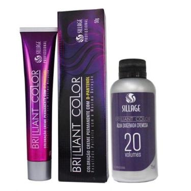 Imagem de Coloração Creme Brilliant Color 6.0 Louro Escuro 50g + Ox 20v. - Silla
