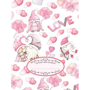 Imagem de Cute Pink Gnomes Lover Notebook: Lined Paper Page Journal for Writing Any Notes, Diary, Work, Study, Record Your Positive Thoughts