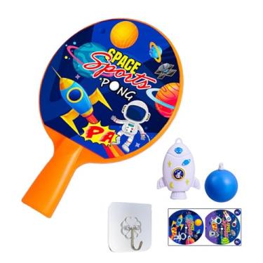 Imagem de Generic Treinador de tênis de mesa suspenso interno, treinador de ping pong, desenhos animados com bola de raquete, brinquedos interativos de prática solo