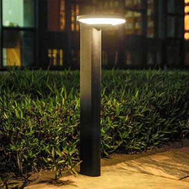 Imagem de Lâmpada de gramado solar ao ar livre contemporânea à prova d 'água Villa Jardim Pátio Bairro Residencial Bairros Lâmpada de gramado (Estilo 19 B H60CM Solar 1PCS)