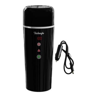 Imagem de Ioensy Copo de aquecimento inteligente para carro, chaleira de água quente, caneca para uso em casa e carro, copo elétrico para leite, café, família, carros