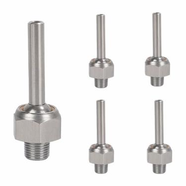 Imagem de DCYCBTH 5 peças 1/4 "NPT x 20/40/60 mm 304 bocal de resfriamento de aço inoxidável, bocal de refrigeração universal, adequado para várias máquinas-ferramentas, pulverização de água, pulverização,
