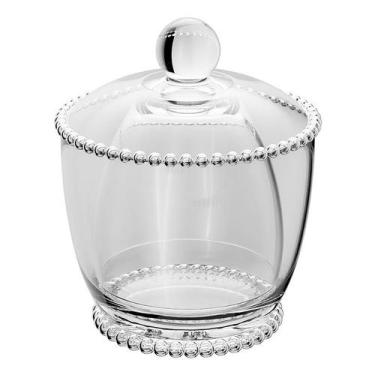 Imagem de Manteigueira Francesa de Vidro com Tampa Pearl 10,5x11cm 20677 - Wolff