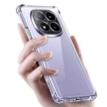 Imagem de CORONITAS Capa Anti Impactos para Xiaomi Redmi Note 14 Pro 5G, Bordas Anti-Shock, Transparente, Silicone e TPU, Crystal Clear