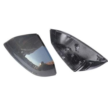 Imagem de Capa de espelho retrovisor de carro de fibra de carbono compatível com Q5 SQ5 Q7 SQ7 Q5 Q7 2009-2022, capa de acabamento, acessórios de peças de automóveis(C with lane assit)