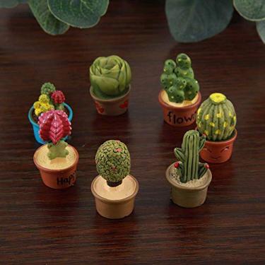 Imagem de Plantas Suculentas Em Miniatura Mini Plant Decoration Mini Plant Conjunto 7 PCs Casquete de Arame de Ornamentos de Jardim de Fadas de Fadas