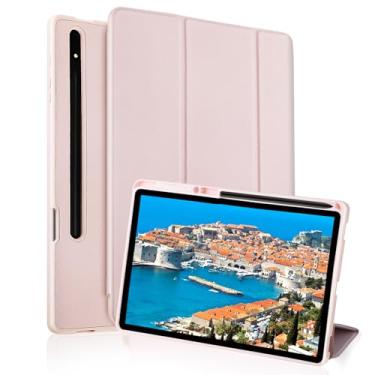 Imagem de Capa para Samsung Galaxy Tab S8 Plus 2022 / S7 FE 2021 / S7 Plus 2020 31.5 cm capa com suporte duplo S Pen, capa protetora fina para tablet, visualização em vários ângulos despertar/hibernar