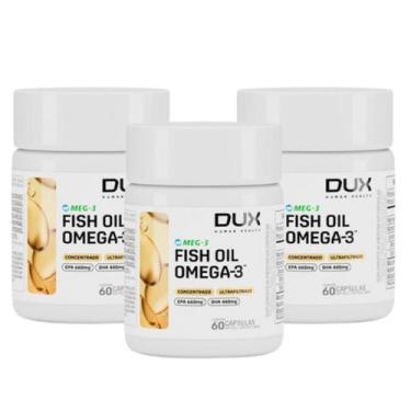 Imagem de 3x Ômega 3 Fish Oil Epa 660 Dha 440 Dux 60 Capsulas, Sem Sabor
