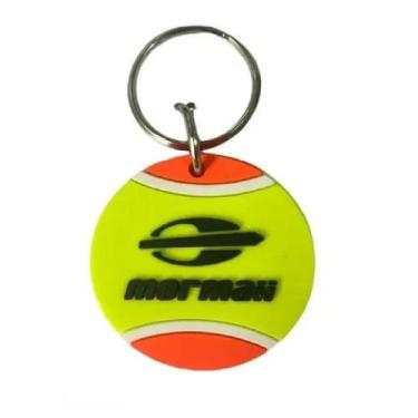 Imagem de Chaveiro Raquete Beach Tennis Mormaii, Unico, Amarelo/Laranja