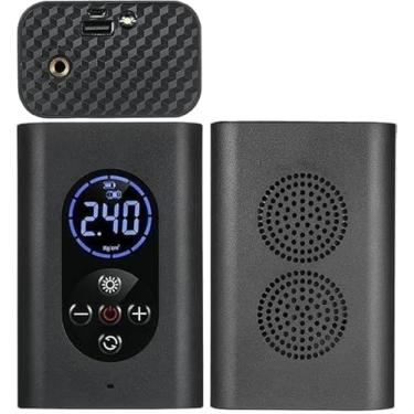 Imagem de Mini Compressor de Ar Portátil, Inflador Elétrico, Bateria Recarregável, Display Digital LED
