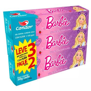 Imagem de Creme Dental Condor Barbie 50g Leve 3 e Pague 2