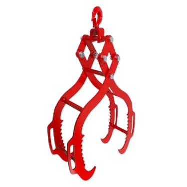 Imagem de Toriexon Pinças de toras 71 cm, 4 garras serrilhadas, garra de madeira com design de garra de águia, pinças de madeira para serviço pesado, capacidade de elevação de 1.088 kg para caminhões,