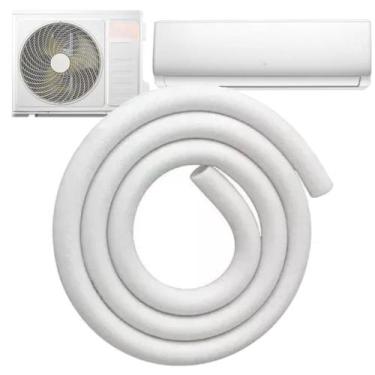 Imagem de 6 Unid. tubos Esponjosos Isolante 1/2 Blindado 12 Mt Branco ou Preto -