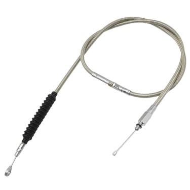 Imagem de Saihisday Cabo de embreagem de motocicleta de 160 cm, kit de cabos de embreagem de aço inoxidável, substituição para Harley Iron XL 883 1200 Heritage Road King Dyna Softail Fat Boy