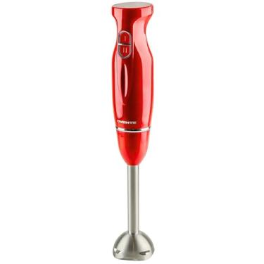 Imagem de Ovente Liquidificador de imersão multiuso HS560R, misturador manual de 300 watts, 2 velocidades, lâminas de aço inoxidável escovado e eixo destacável, vermelho, HS560R-vermelho