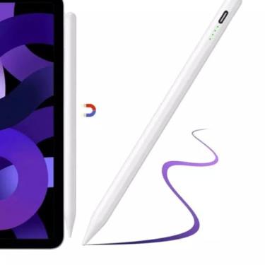 Imagem de Caneta Digital Pencil Universal Compatível com Ipad Apple Android Xiaomi Alta Precisão Palm Rejection Ponta Para Desenho e Escrita Natural Branca 1.05mm Sensibilidade na Inclinação –