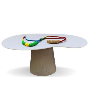 Imagem de Mesa De Jantar Cone Orgânica Bean 120x80cm