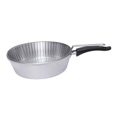 Imagem de Frigideira Fritadeira De Aluminío Grosso Com Cesto N24 Docesar