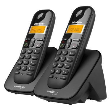 Imagem de Telefone Sem Fio Intelbras Ts3112 Digital Com Ramal Adicional Preto