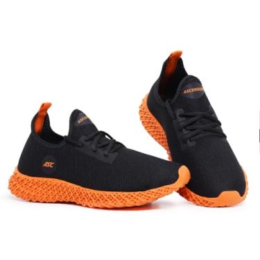Imagem de Tênis Masculino Ascension Enerzy – Conforto e Estilo para Caminhada, Academia e Treinos Leves | Leve, Resistente e Respirável (Perto e Laranja, BR, Adulto, Numérico, 42)