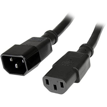 Imagem de StarTech. com Extensão de cabo de alimentação de computador 14 AWG - C14 para C13 PDU Style Cabo de extensão de energia para computador 14 AWG (PXT100143)
