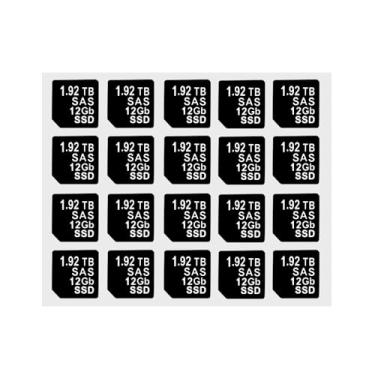 Imagem de Etiqueta adesiva com capacidade de 20 peças para bandeja de disco rígido Caddy DXD9H 0DXD9H X7K8W 0X7K8W, compatível com Dell PowerEdge de 16ª a 14ª geração r740 r440 r340 r750 r650 r550 r760 r660 25
