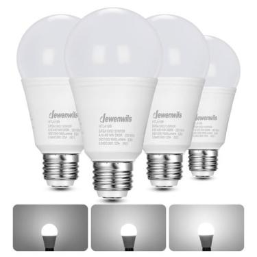 Imagem de Lâmpadas LED DEWENWILS de 3 vias 40/60/100W 5000K A19 E26, pacote com 