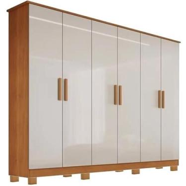 Imagem de Guarda Roupa Nina Casal 6 Portas 4 Gavetas Bianchi