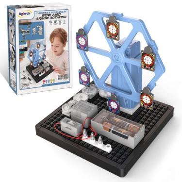Imagem de Brinquedo de Montar Tiro ao Alvo com Arco Giratório Experimento Ciênci