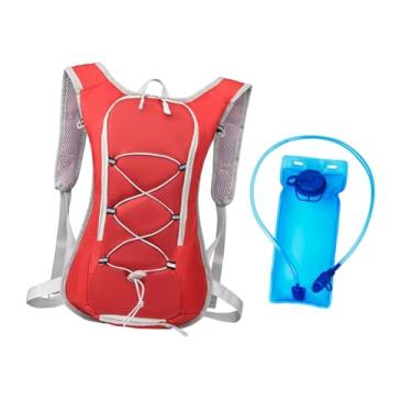 Imagem de menolana Mochila de hidratação leve para caminhada, para homens e mulheres, mochila de hidratação portátil para ciclismo ao ar livre, para escalada, Vermelho