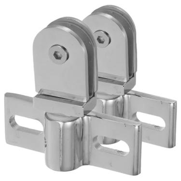 Imagem de MAGICLULU 1 conjunto de dobradiças pivotantes de porta de chuveiro de liga de zinco, design bidirecional para portas de vidro, ferragens de fixação segura para banheiro e uso doméstico, instalação