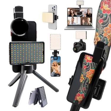 Imagem de Luz de tatuagem com 120 contas de LED e lente de filtro CPL de 52 mm, suprimentos para equipamentos de tatuagem TikTok Remove Glare LED polarizada para gravação de vídeo, TikTok, YouTube, para