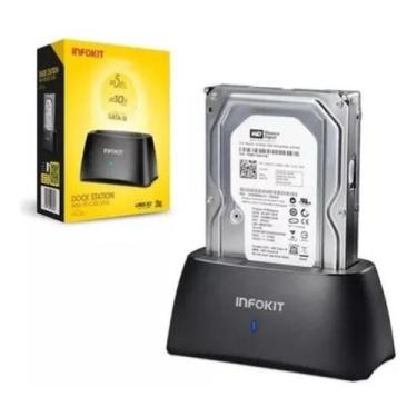 Imagem de Dock Station Hd Sata 3.5 E 2.5 Hdd Usb 3.0 Ecase-Z320 03384 - Infokit