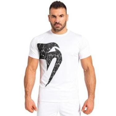 Imagem de Camiseta Esportiva Masculina Algodão Venum Giant Branco Original Jiu Jitsu Treino Academia-Unissex