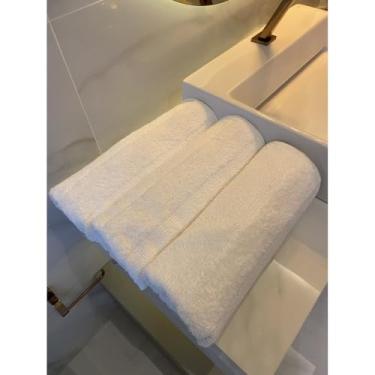 Imagem de Jogo/Kit 3 Toalhas de Banho Banhão Gigante Grossa Macia Felpuda Alta Absorção Algodão(BRANCO)