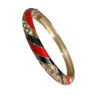 Imagem de Only My Live Home Cloisonne Colorido Esmaltado Strass Pulseira Fina Pulseira Articulada Pulseira Feminina Pulso Pequeno Presentes Modernos Joias Étnicas, Inner Diameter 2.25 inch wide 0.31 inch about