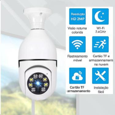 Imagem de Câmera Wifi Segurança 360 design compacto e funcional para segurança -