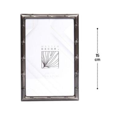 Imagem de Porta Retrato de Ferro 10x15 Moldura Escovada - Tudo em Caixa