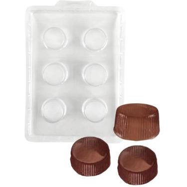 Imagem de 10 Forma Simples Bombom Trufa Alpino Doce Molde P/chocolate - San Feli