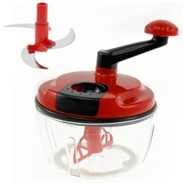 Imagem de Moedor de carne manual, processador de alimentos manual ABS com lâminas de aço inoxidável, moedor manual de carne, eficiente e conveniente moedor de carne manual fácil de usar, máquina de moer carne