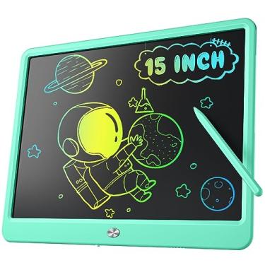 Imagem de Kidopire Tablet de escrita LCD para crianças, quadro grande de 38 cm, quadro de desenho e escrita, brinquedos educativos para crianças, presente de aniversário, notas de escritório para meninas de 3 a