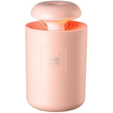 Imagem de Umidificador Aromatizador Portátil USB, 300ml, com Luz LED, Rosa, Design Moderno