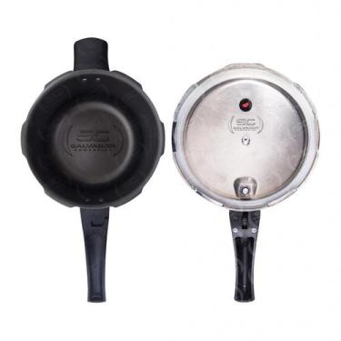 Imagem de Panela Pressão 4,5Litros + Faqueiro Inox 24Peças Tramontina