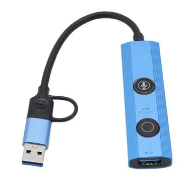 Imagem de Asixxsix Estação de Ancoragem de Laptop AI, 5 Em 1 3 Portas USB 3.0 Hub Com Transcrição de Voz, Tradução e Ferramenta de Conversor de Arquivos para Viagens Remotas de Trabalho