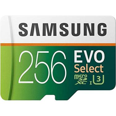 Imagem de SAMSUNG ELECTRONICS EVO Select 256GB MicroSDXC UHS-I U3 100MB/s Full HD e cartão de memória 4K UHD com adaptador (MB-ME256HA)