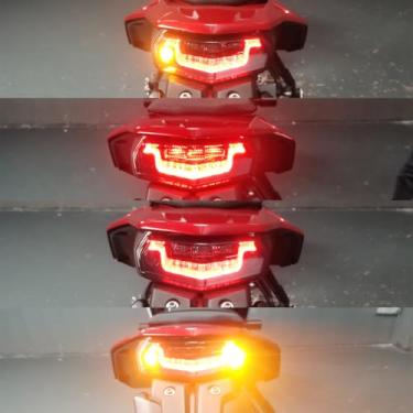 Imagem de Luz traseira de LED integrada para Tenere 700 World Rally XTZ700 T700 Luz de freio de motocicleta pisca-pisca DRL All-in-One Conjunto de luz traseira XT700Z pisca-pisca de seta